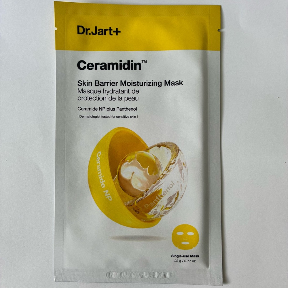 Dr. Jart Ceramidin Skin Barrier Moisturizing Mask Ceramide Panthenol